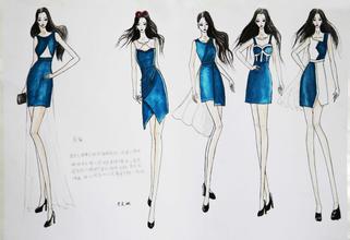 服装设计图中的水彩应该如何处理