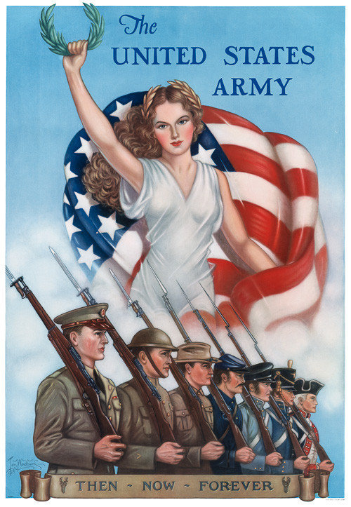 二战时期美国战争宣传海报设计中的女性形象